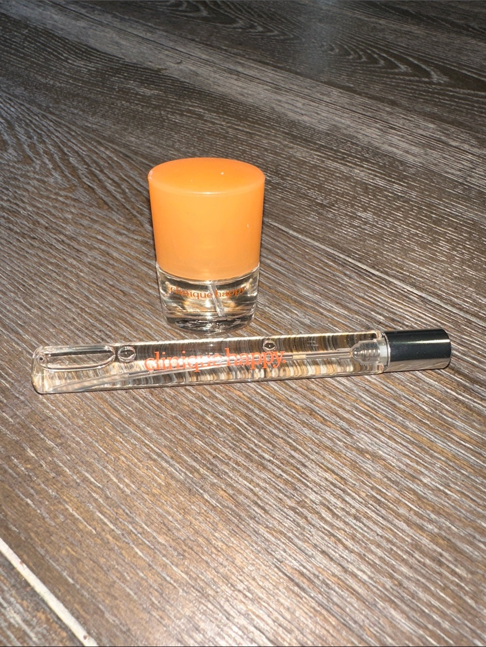 Clinique Happy Perfume Mini Gift Set Rollerball & Spray NWT Travel Size